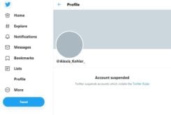 صفحه توییتر الکسی کوهلر مسدود شد.